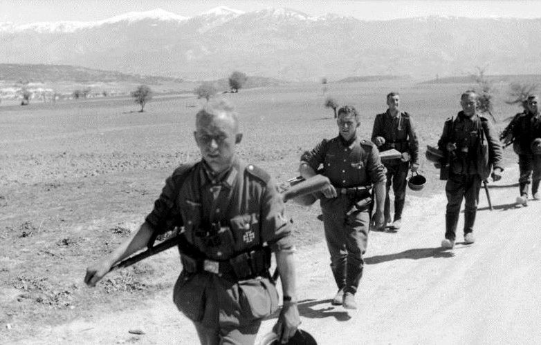 Немецкие войска в Греции.