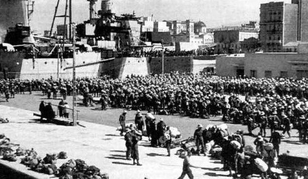 Эвакуация британских войск с Греции. 