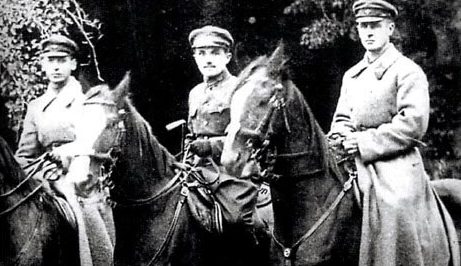Худяков (в центре). Царицынский фронт. 1919 г.