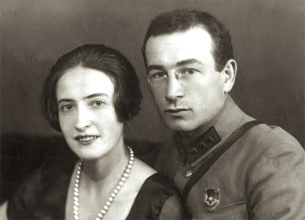 Ротмистров с женой Еленой Константиновной. 1928 г.
