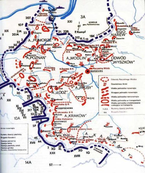 Дисклокация войск на германо-польской границе 01.09.1939 г.