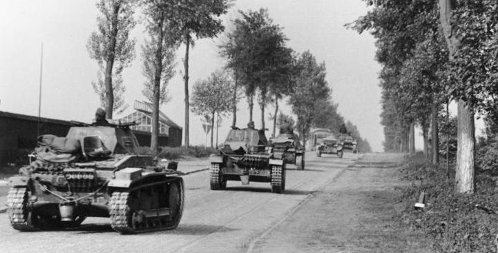 Немецкие войска в Бельгии. 