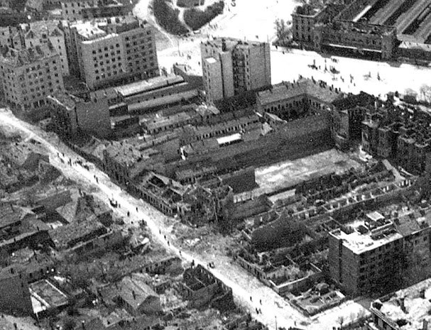Разрушения в Белграде после немецкой бомбардировки. Апрель 1941 г.