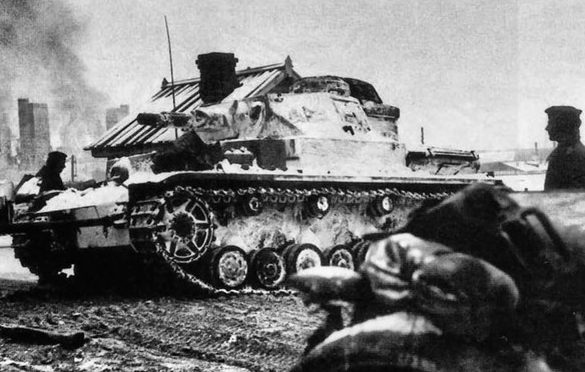 Немецкие танки под Тулой. Ноябрь 1941 г. 