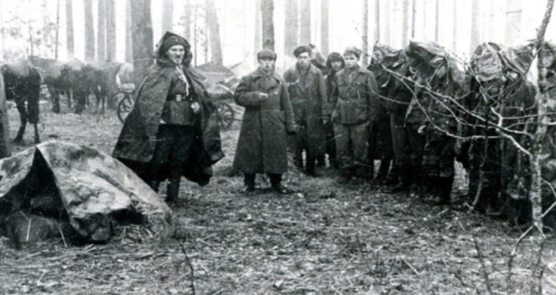 Ковпак в партизанском отряде. 1942 г.