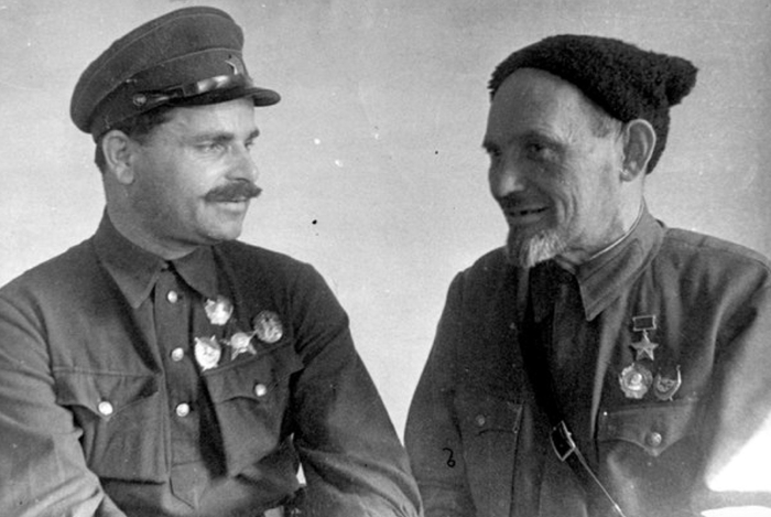 Руднев и Ковпак. 1943 г.