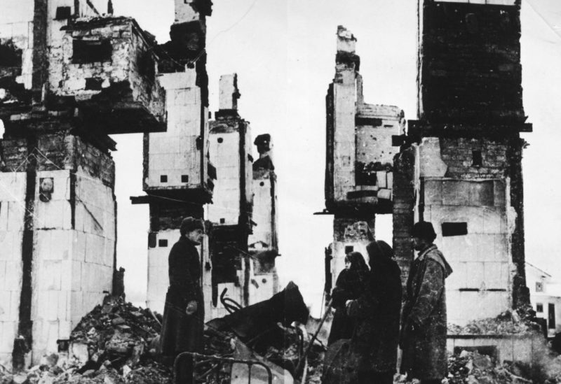 Руины разрушенной больницы. Январь 1941 г.