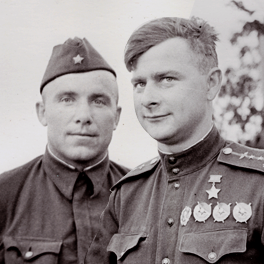 Братья Глинки Борис Борисович и Дмитрий Борисович. 1943 г. 
