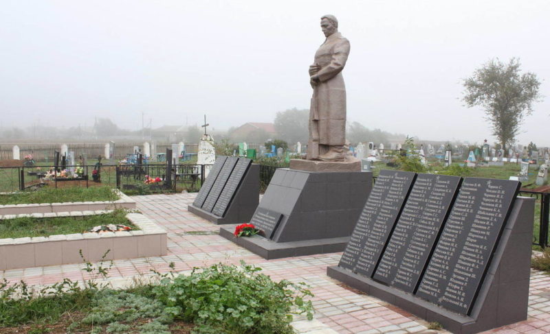 х. Николаевский 2-й Пролетарского р-на. Братская могила, в которой похоронено 376 советских воинов, павших в боях за хутор в январе 1943 года.