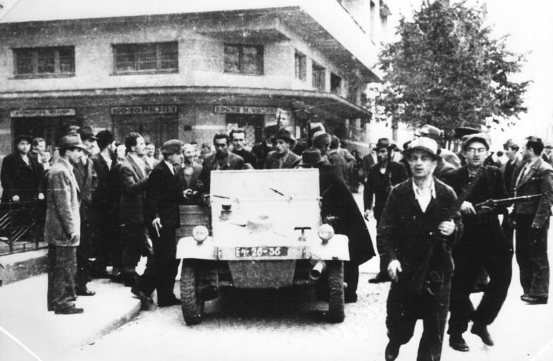 Партизаны в Белграде. Октябрь 1944 г.