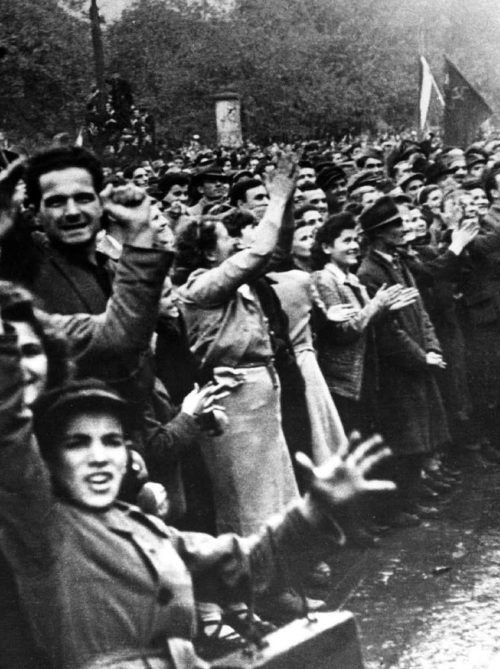 Празднование освобождения Белграда. Октябрь 1944 г.
