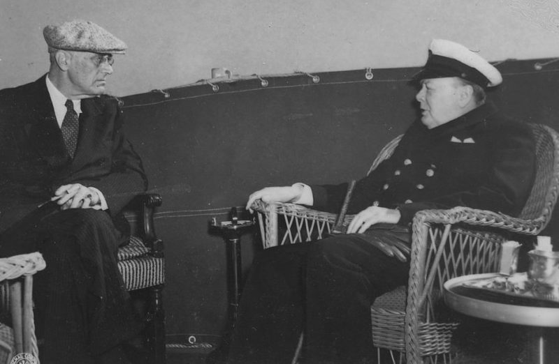 Франклин Д. Рузвельт и Черчилль на Мальте. 2 февраля 1945 г.