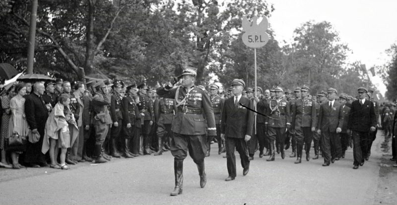 Шествие польских легионеров. Август 1939 г.