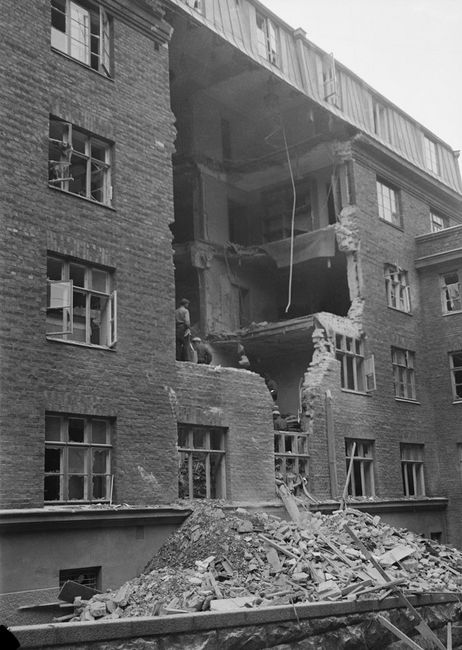 Последствия бомбардировки Хельсинки 30 ноября 1939 г.