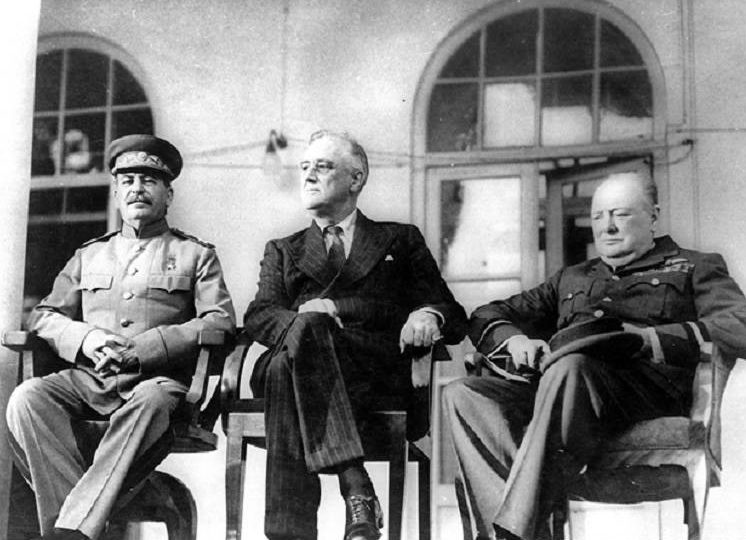 Тегеранская конференция в 1943 году. 