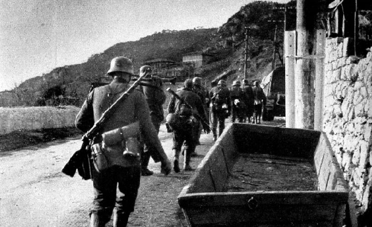 Немецкие войска на Крымских перевалах. Ноябрь 1941 г. 