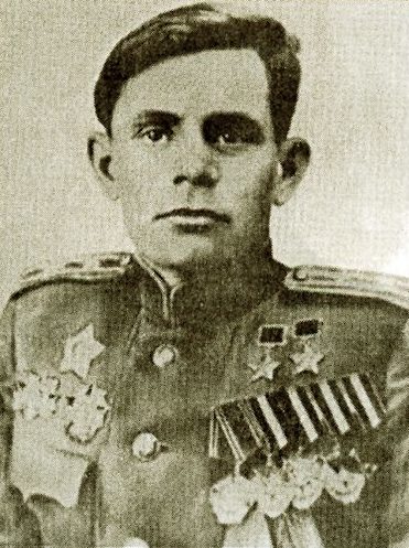 Дважды Герой Советского Союза майор Паршин. 1945 г. 
