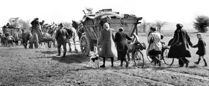 Беженцы из Восточной Пруссии. Март 1945 г.