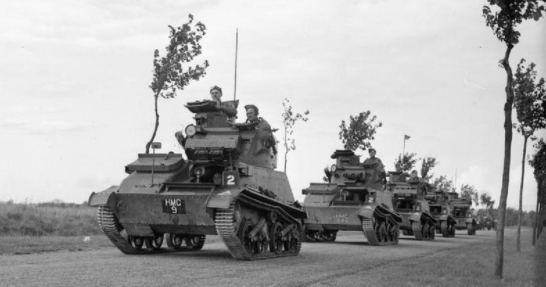 Легкие танки Mk-VI в районе хребта Вими. 12 октября 1939 г.