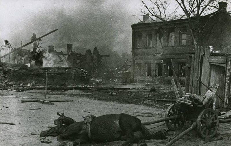 Результаты бомбардировки Минска. 24 июня 1941 г.