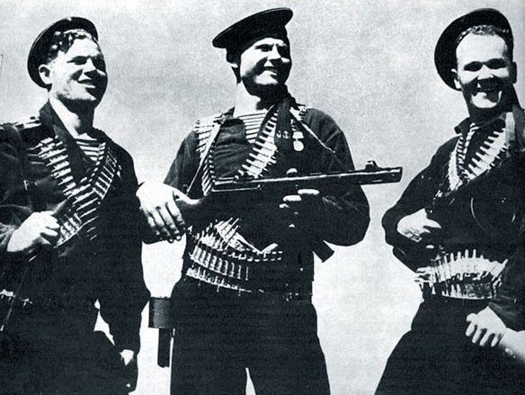 Участники Евпаторийского десанта. Январь 1942 г.