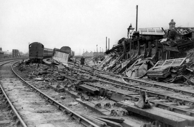 Железнодорожная станция Ковентри. Ноябрь 1940 г.