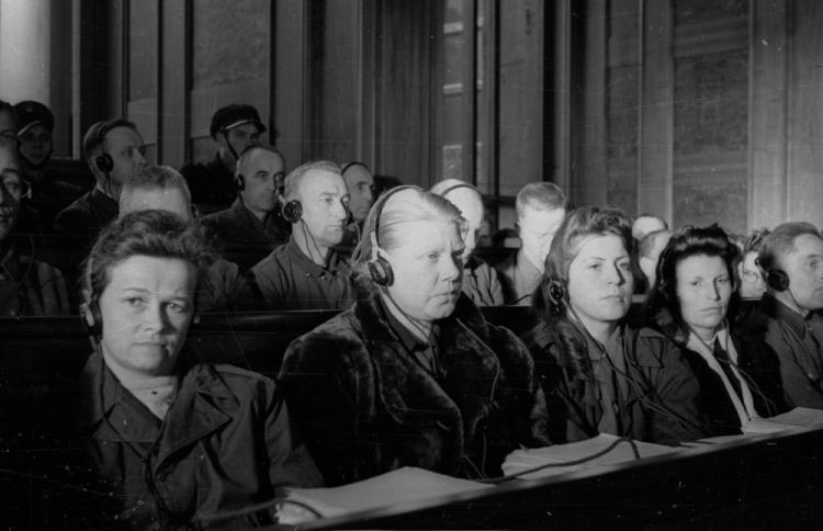 Заседание Верховного национального трибунала по делу преступлений в Освенциме. 1946-1947 г.