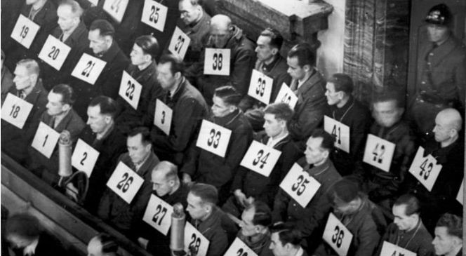 Заседание Верховного национального трибунала по делу преступлений в Освенциме. 1946-1947 г.