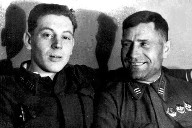 Василий Сталин и Иван Полбин. 1942 г.