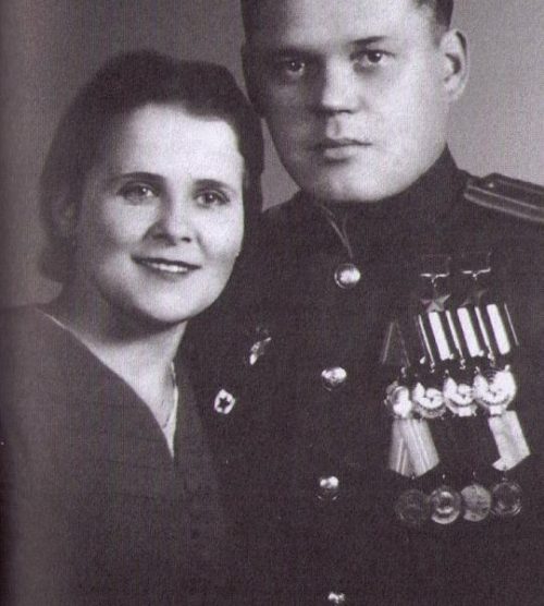 Речкаловы Григорий Андреевич и Анфиса Яковлевна. 1950 г.