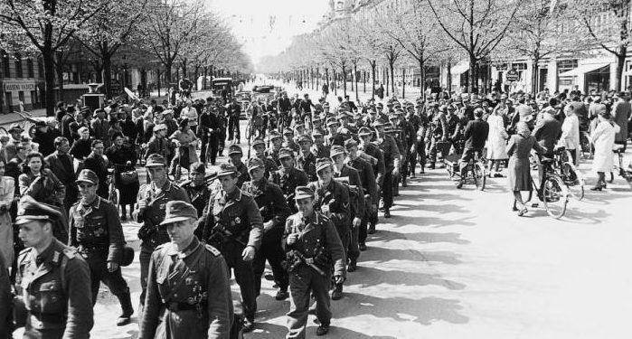 Немецкие войска в Дании. 9 апреля 1940 г.