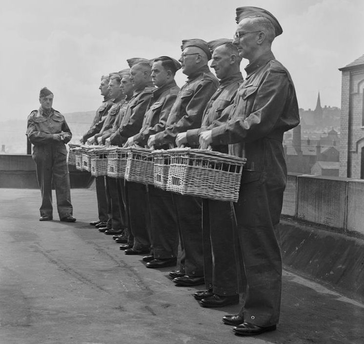 Члены национальной службы голубей со своими питомцами. 31 июля 1940 г. 