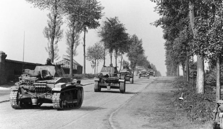 Немецкие войска в Бельгии.
