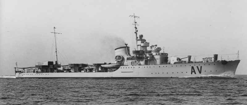 Итальянский эсминец «Ориани». 1940 г.