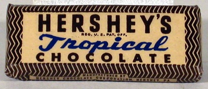 Тропическая упаковка «военного шоколада».