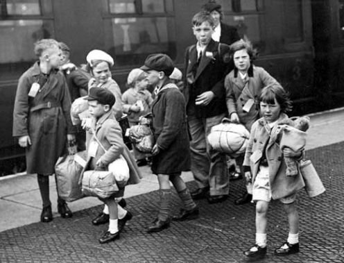 Эвакуация детей с Лондона. 1940 г.