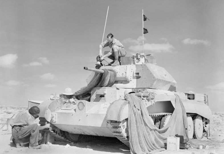 Проверка британского танка A13 Cruiser Mk IVA . 1940 г. 