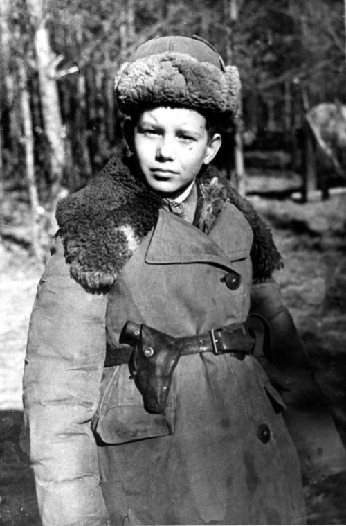 Партизан Владимир Бебех из черниговского отряда имени Сталина. 1943 г.