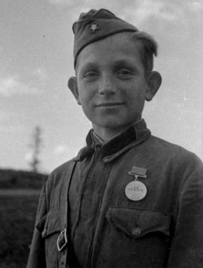 Сын полка Михайленко Иван. 1944 г.