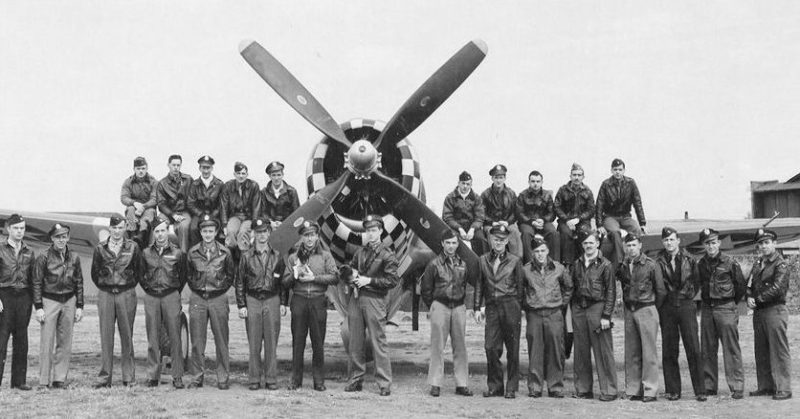 Летчики 82-й истребительной эскадрильи, 78-й истребительной группы. 1940 г.