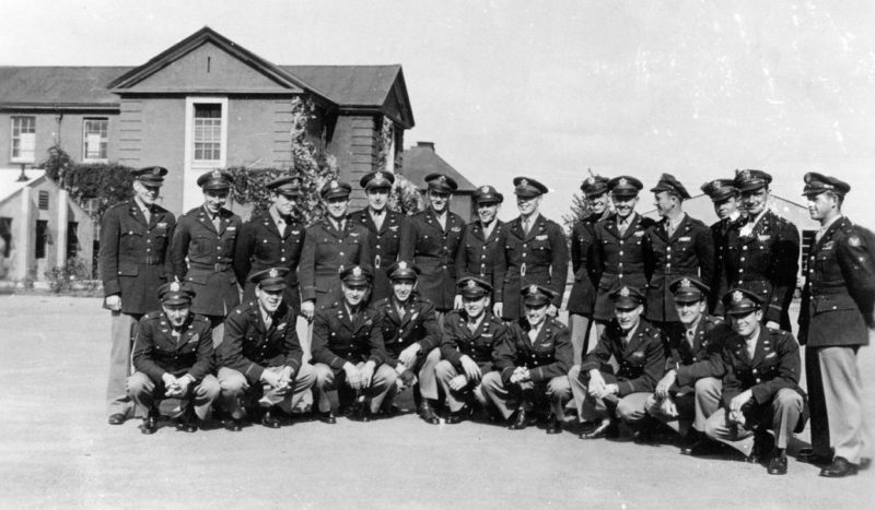 Авиаторы 84-й истребительной эскадрильи, 78-й истребительной группы в Даксфорде. 1940 г.