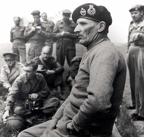 Британский генерал Бернард Монтгомери, командующий 8-й армией. 1942 г.