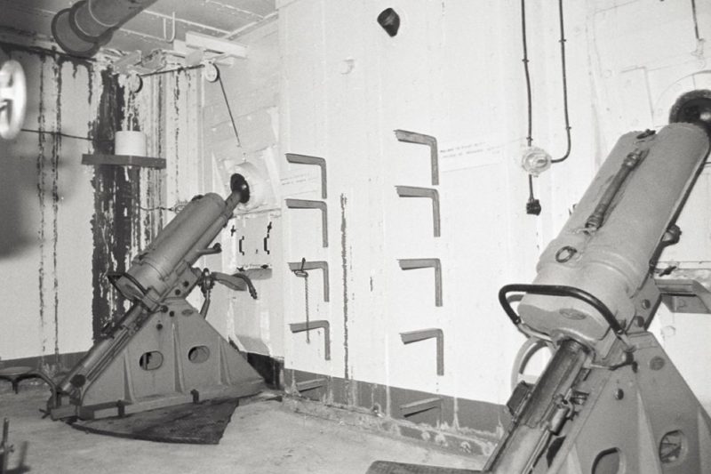 Позиции 81-мм казематных минометов в годы войны.