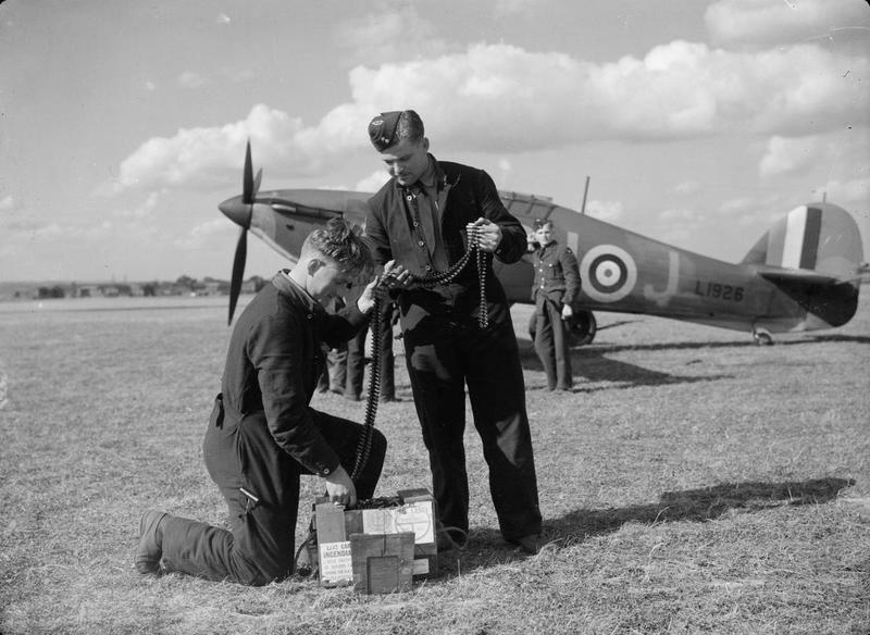 Чешские пилоты эскадрильи №310 в Даксфорде. 1940 г. 