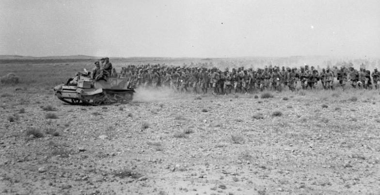 Итальянские военнопленные, захваченные в Эль-Хамма. 28 марта 1943 г. 