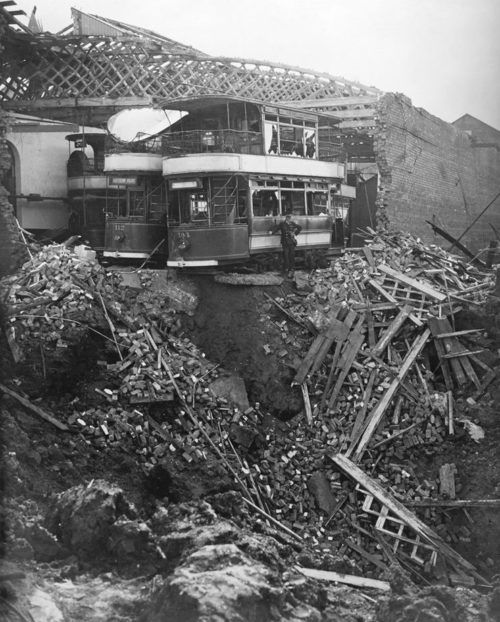 Разрушения в Белфасте. 1940 г.