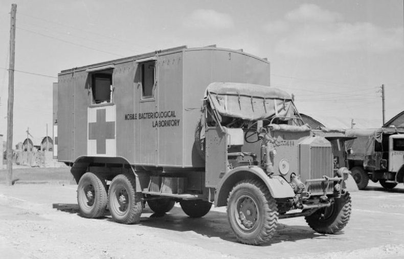 Машина британской бактериологической медицинской службы. Каир 1944 г. 