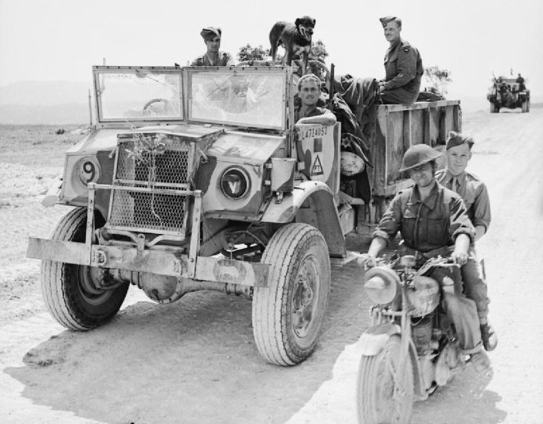 Британский разъезд в пустыне. 22 апреля 1943 г.