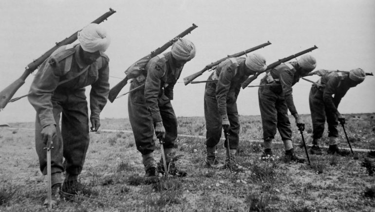 Саперы 4-й индийской пехотной дивизии британской армии. Август 1943 г. 