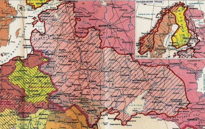 Территория СССР, подвергавшаяся оккупации.